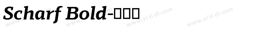 Scharf Bold字体转换